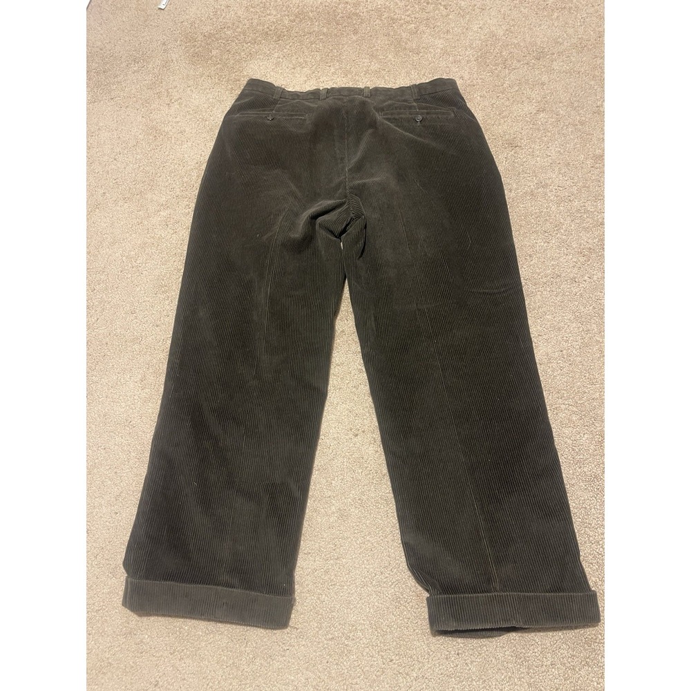 Brooks Brothers Elliott Corduroy Pants Men's 38x30 Dark Brown Straight Fit - Picture 3 of 6